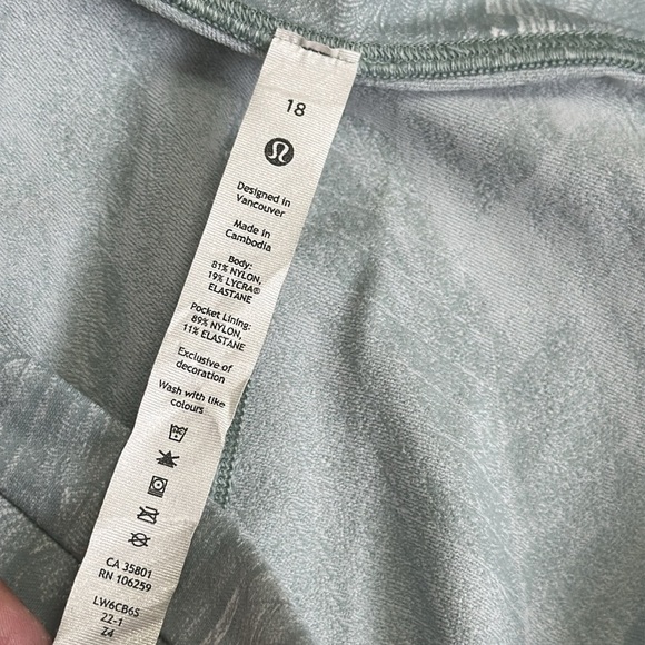 Lululemon Swift Speed High Rise Crop 21” Women’s Leggings Size 18 Activewear - Picture 5 of 14